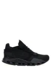 On Cloudnova Mesh And Neoprene Running Sneakers In Black