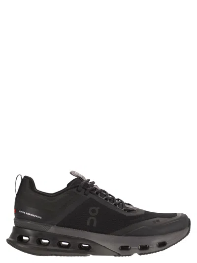 On Cloudnova X - Technical Fabric Trainers In Black
