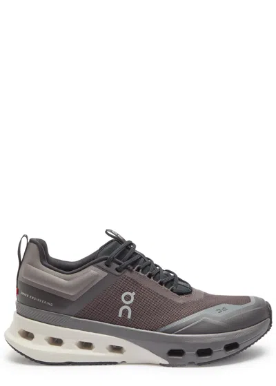 On Cloudnova X Panelled Mesh Sneakers In Gray
