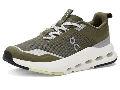 On Cloudnova Youth (big Kid) Kids Shoes Olive/limelight : 6.5 Big Kid M, Synthetic