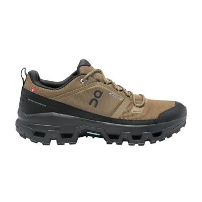 Pre-owned On Cloudrock Low Waterproof 'hunter Black' | Tan | Men's Size 10 In Brown
