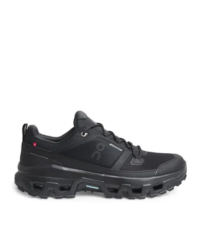 On Cloudrock Waterproof Hiking Trainers In Black