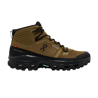 Pre-owned On Cloudrock Waterproof 'hunter Black' | Tan | Men's Size 12