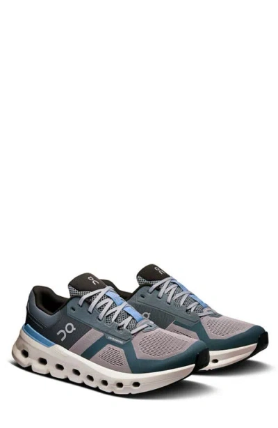 On Cloudrunner 2 Running Shoe In Alloy/chambray