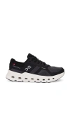 On Black Recycled Polyester Athletic Sneakers In 月蚀色，黑色
