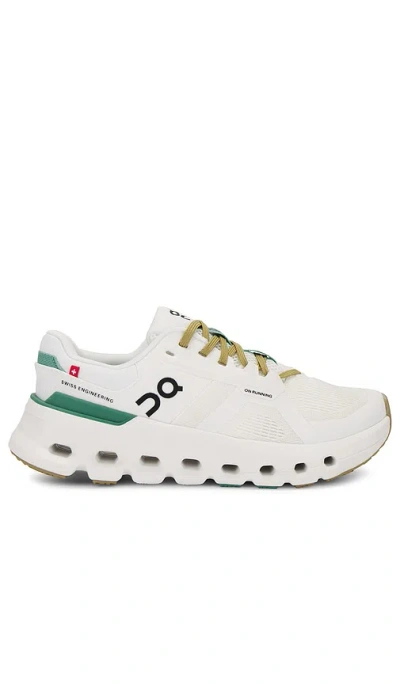 On Cloudrunner 2 Sneaker In Undyed/green