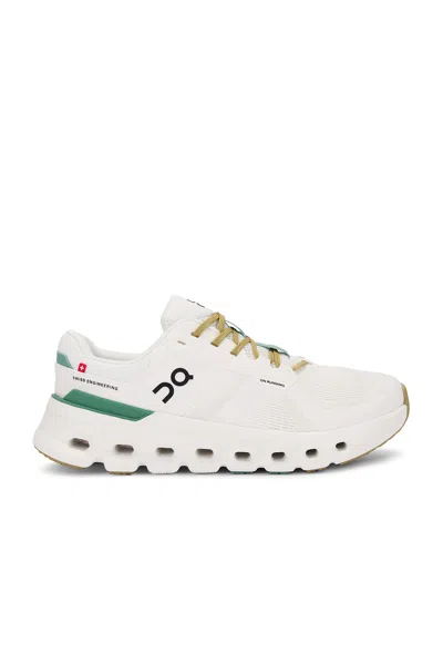 On Cloudrunner 2 Running Shoe In White