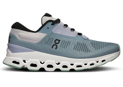 Pre-owned On Cloudstratus 3 (women's) Sneakers In Wash/nimbus In Gray
