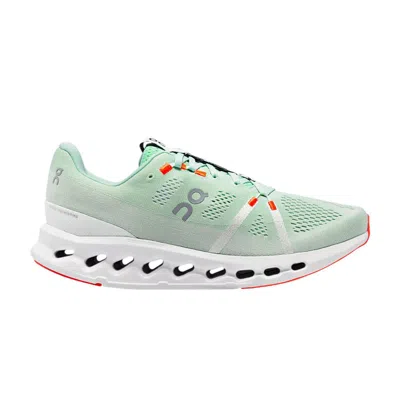 Pre-owned On Cloudsurfer 'creek White' In Green
