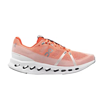 Pre-owned On Cloudsurfer 'flame White' In Orange
