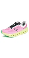 On Cloudsurfer Next Sneakers In Pink/limelight
