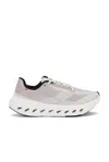 On Lightweight Grey Sneakers With Breathable Upper In White