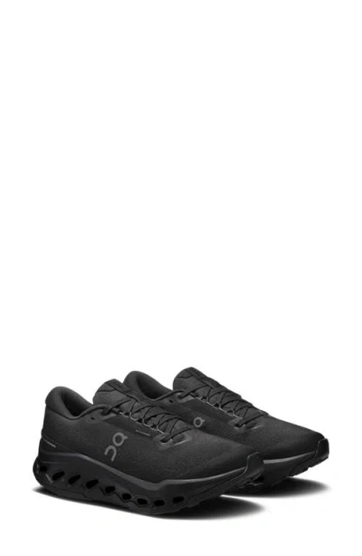 On Cloudsurfer Trail 2 Waterproof Trail Running Shoe In Black