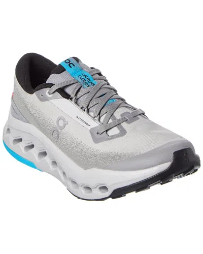 On Running Cloudsurfer Trail 2 Wp Sneaker In Silver