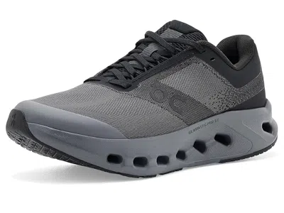 On Cloudsurfer Youth (big Kid) Kid's Shoes Black/eclipse: 6 Big Kid M In Gray