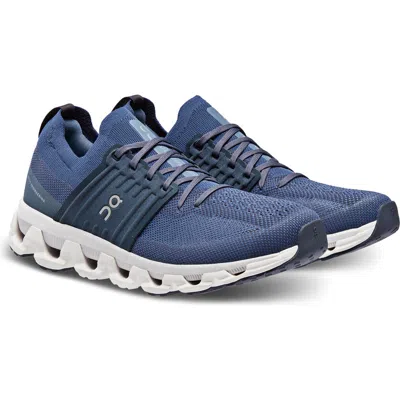 On Cloudswift 3 Running Shoe In Denim/ Midnight