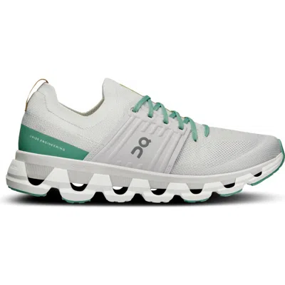 On Cloudswift 3 Running Shoe In White/green
