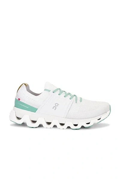 On Cloudswift 3 Sneaker In White & Green