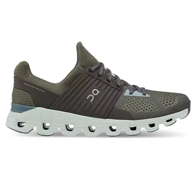 On Cloudswift 41.98461 Sneakers Men's Olive Thorn Lace-up Athletic Running Shoes