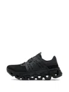 On Running Black Polyester Rubber Cloudswift Amp 1 Sneakers In Black