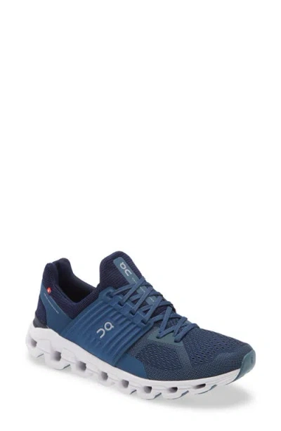 On Cloudswift Running Shoe In Denim/midnight