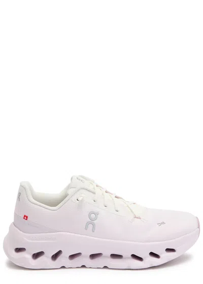 On Cloudtilt Knit Sneakers In White