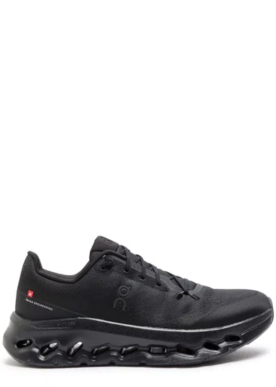 On Cloudtilt Knitted Sneakers In Black