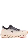 On Low Top Sneakers With Mesh Upper And Rubber Outsole In White
