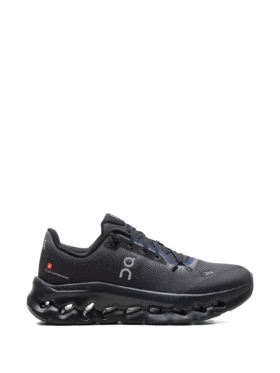 On Cloudtilt Perforated Sneakers In Black