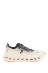 On Low Top Sneakers With Mesh Upper And Rubber Outsole In White