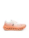 On Cloudtilt Stretch-knit Sneakers In Orange
