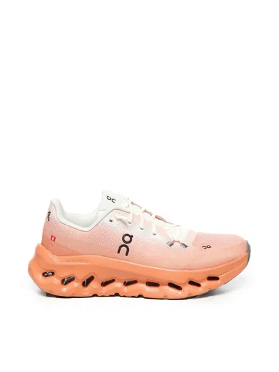 On Cloudtilt Stretch-knit Trainers In Orange