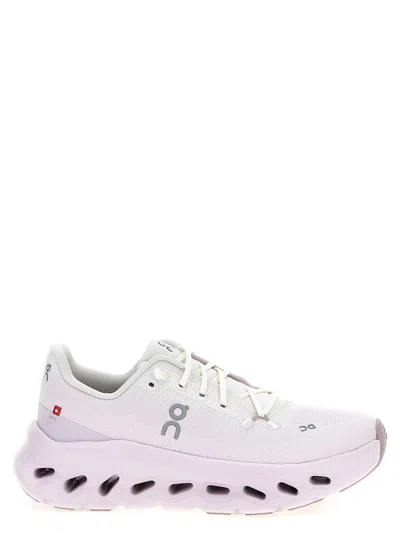 On Cloudtilt Stretch Recycled-knit Sneakers In White