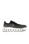 On Dark Grey Sneakers With Breathable Upper In Black