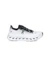 On Low Top Sneakers With Mesh Upper And Rubber Outsole In White