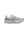 On Mesh Upper Low Top Rubber Outsole Sneakers In Gray