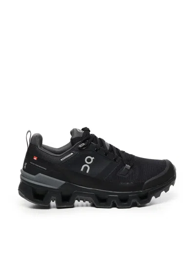 On Cloudwander Waterproof Sneakers In Black