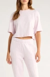 On Club Boxy-t Cott Graphic T-shirt In Pink