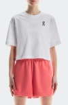 On Club Boxy-t Cott Graphic T-shirt In White