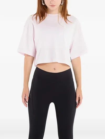 On Club Boxy Tee Logo-print T-shirt In Pink
