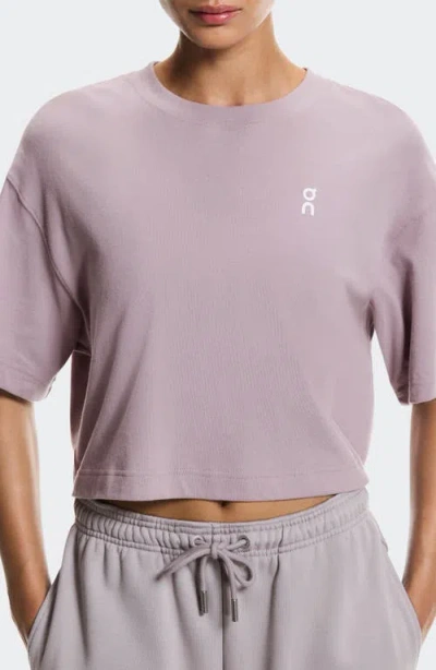 On Club Boxy-t Cott Graphic T-shirt In Pink