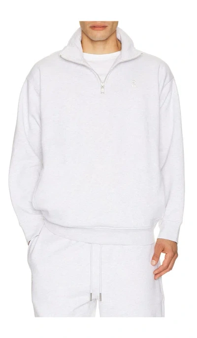 On Club Collective 1/4 Zip In White