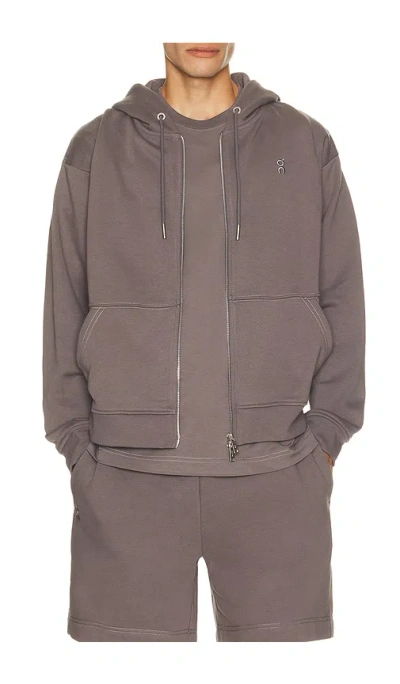 On Club Collective Fz Hoodie In Gray