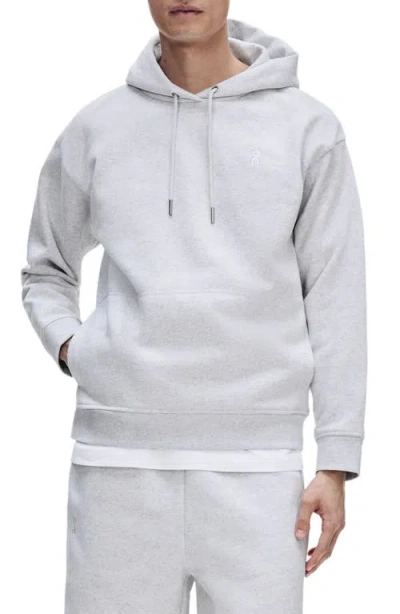 On Club Collective Logo-embroidered Cott-blend Jersey Hoodie In White