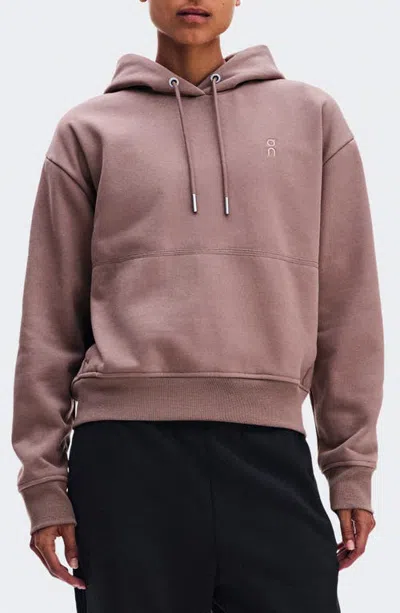 On Club Collective Logo Embroidered Hoodie In Pink
