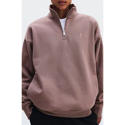 On Club Collective Quarter Zip Sweatshirt In Clove