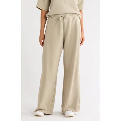 On Club Collective Raw Hem Cott Drawstring Pants In Neutral