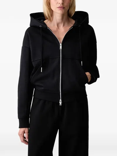 On Club Collective Zip-up Drawstring Hoodie In Black