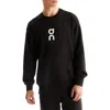 On Club Logo-print Organic Cott-blend Jersey Sweatshirt In Black