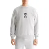 On Club Logo-print Organic Cott-blend Jersey Sweatshirt In Gray